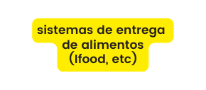 sistemas de entrega de alimentos Ifood etc